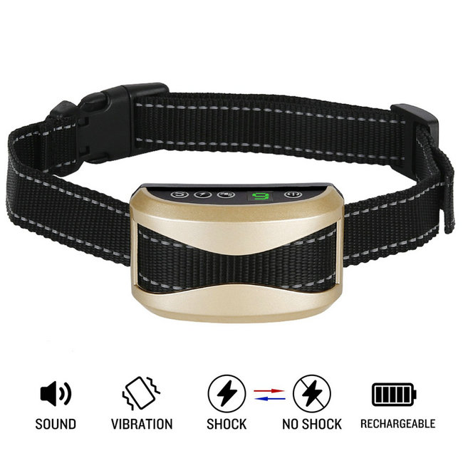 Rechargeable et Etanche Automatique Anti-Aboiement pour Chien Collier de Dressage chien