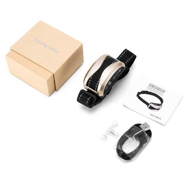 Rechargeable et Etanche Automatique Anti-Aboiement pour Chien Collier de Dressage chien