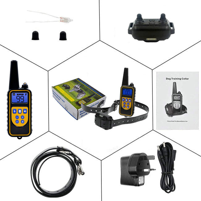Collier de Dressage Anti-aboiement Etanche Rechargeable pour Chien